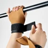 Double Layers Bench Press Weight Lifting Wrist Hooks Straps Deadlift Gloves Grip Pads For Fitness Gym Training Dumbbell Pull-Up